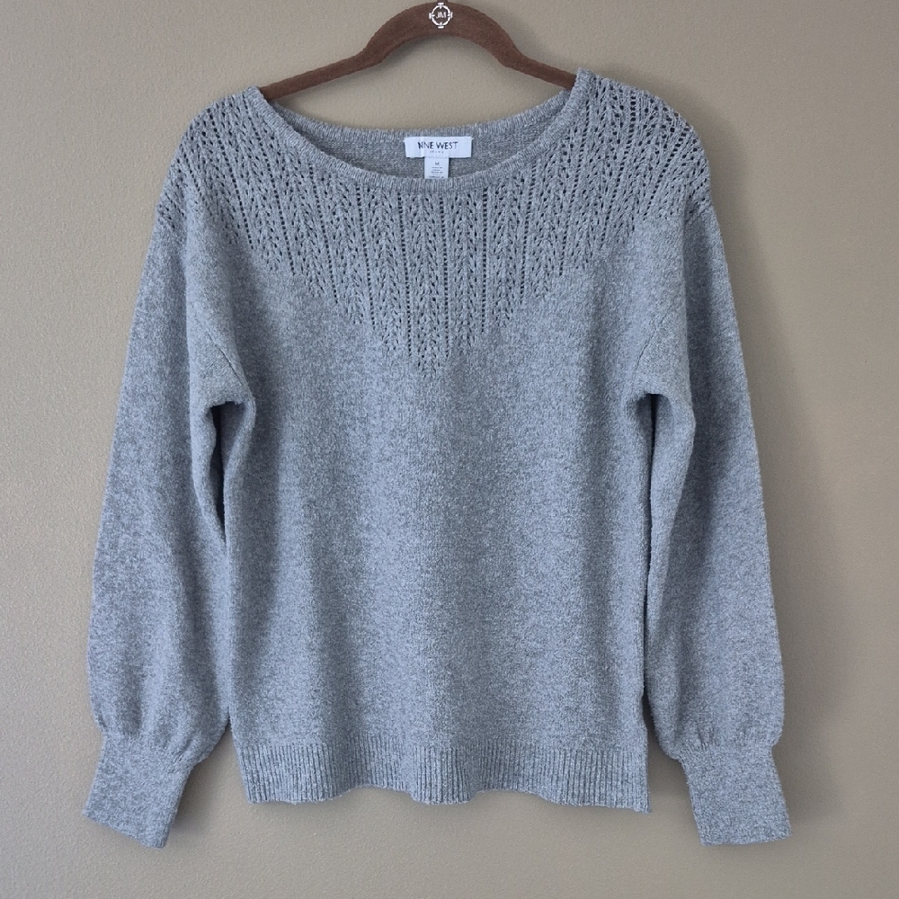 🎉 5/$15 | NINE WEST | Gray Sweater